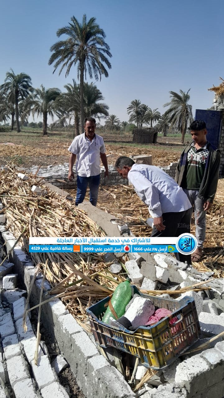 إزالة 4 حالات تعد على أراضٍ زراعية وفك شدة خشبية بـ