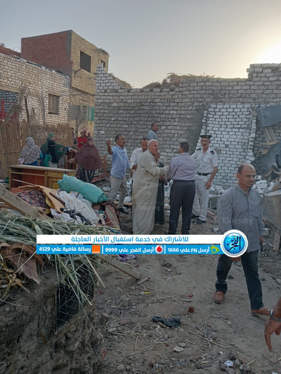 إزالة 6 حالات تعدِ بالبناء المخالف على الأراضي الزراعية