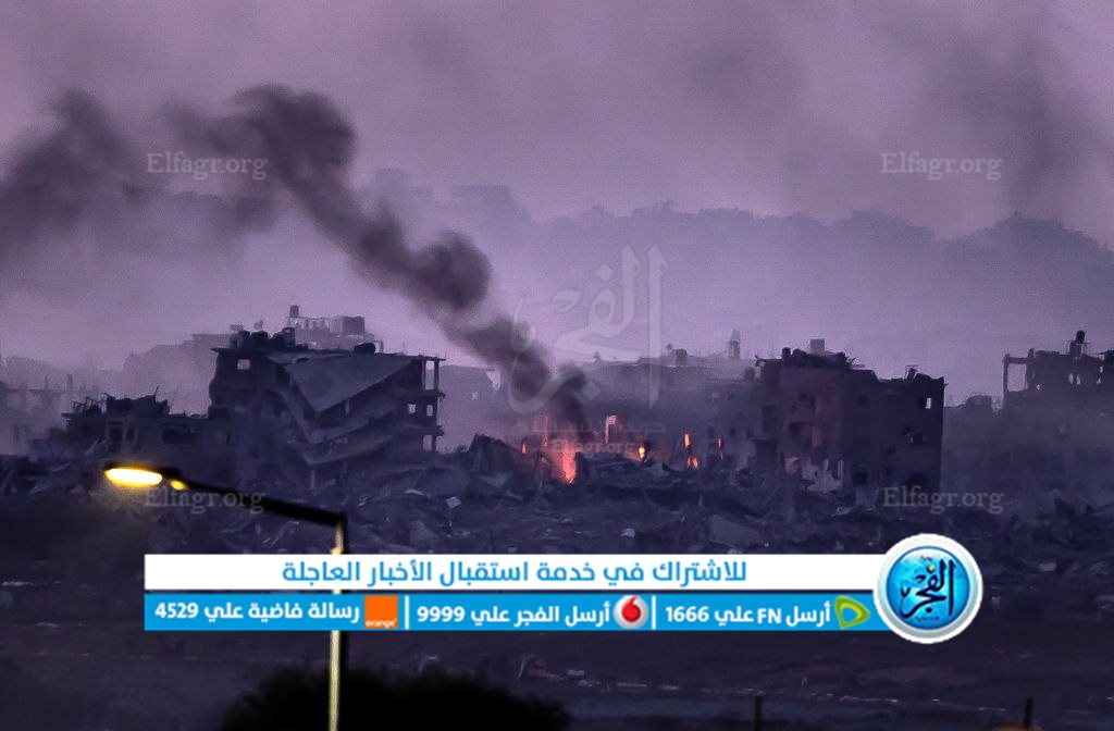 غزة تحت القصف مع سقوط أمطار اليوم