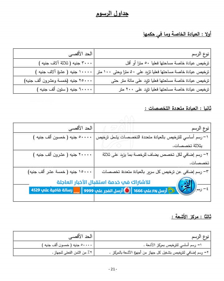 نسخة مشروع قانون المنشآت الطبية الخاصة