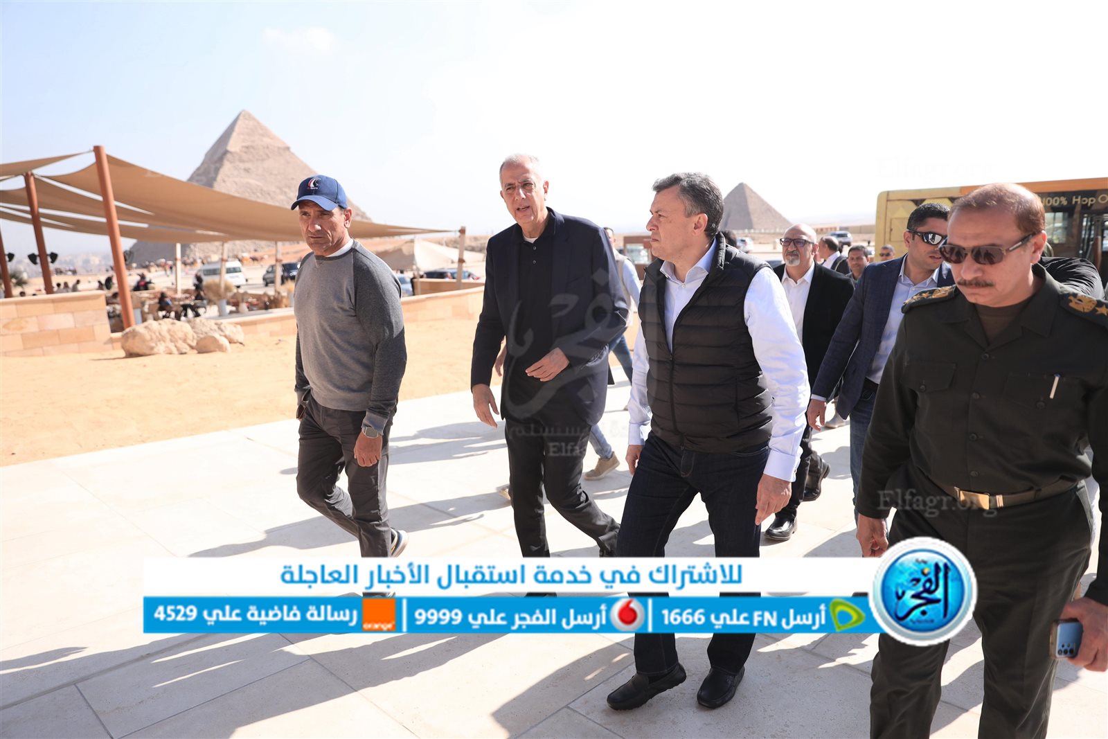 وزير السياحة يتفقد آخر مستجدات أعمال تطوير الخدمات بمنطقة أهرامات الجيزة