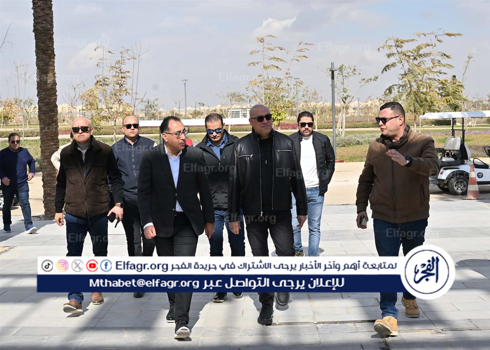 رئيس الوزراء يتفقد الحدائق المركزية