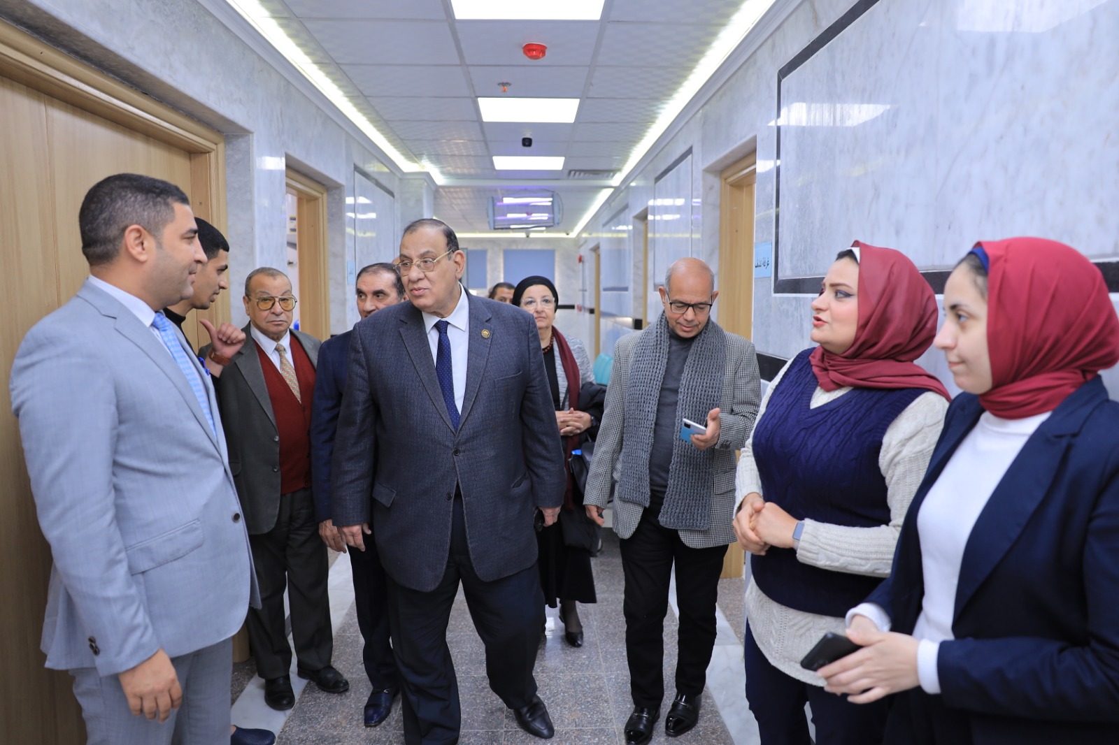 مجلس إدارة مركز أورام الفيوم يستقبل وفد الاتحاد الإقليمي