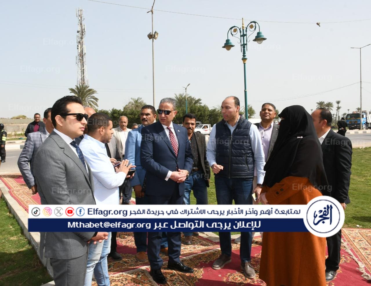 محافظ الفيوم يتفقد