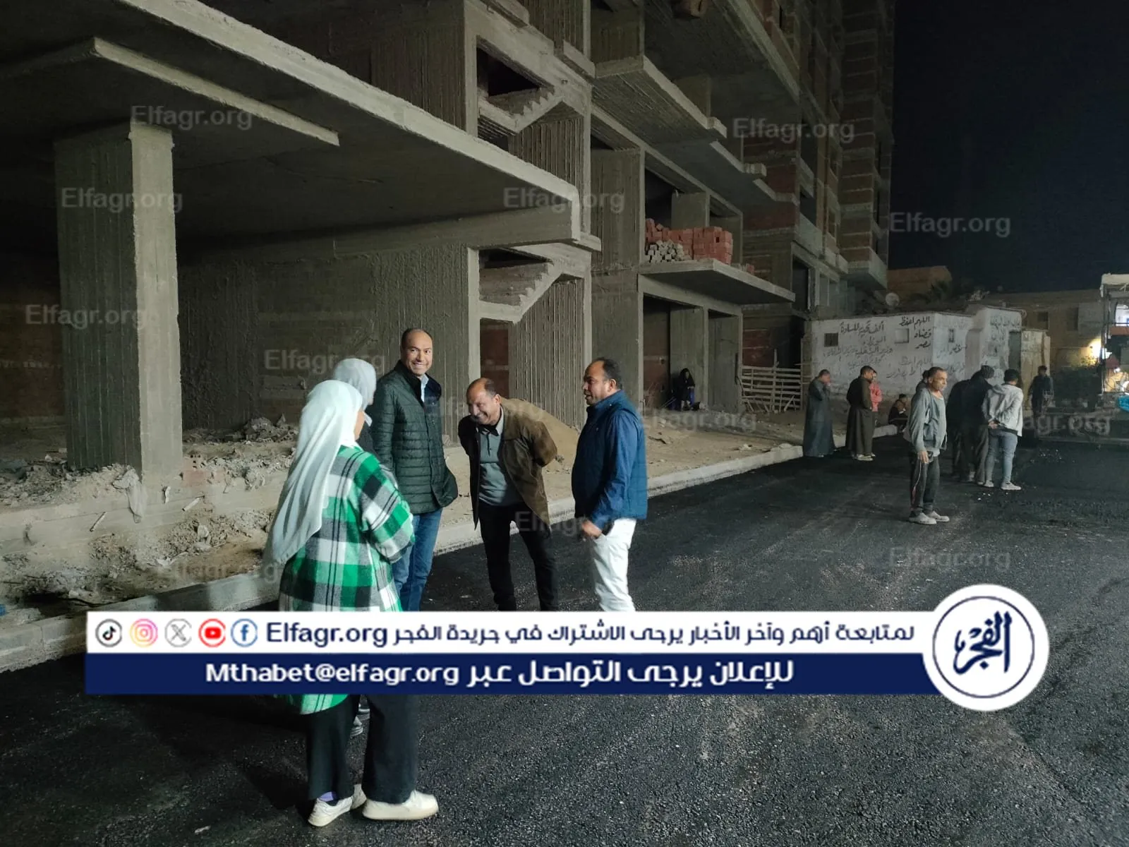 رئيس مركز ومدينة الفيوم يتابع أعمال الرصف بالخطة الاستثمارية