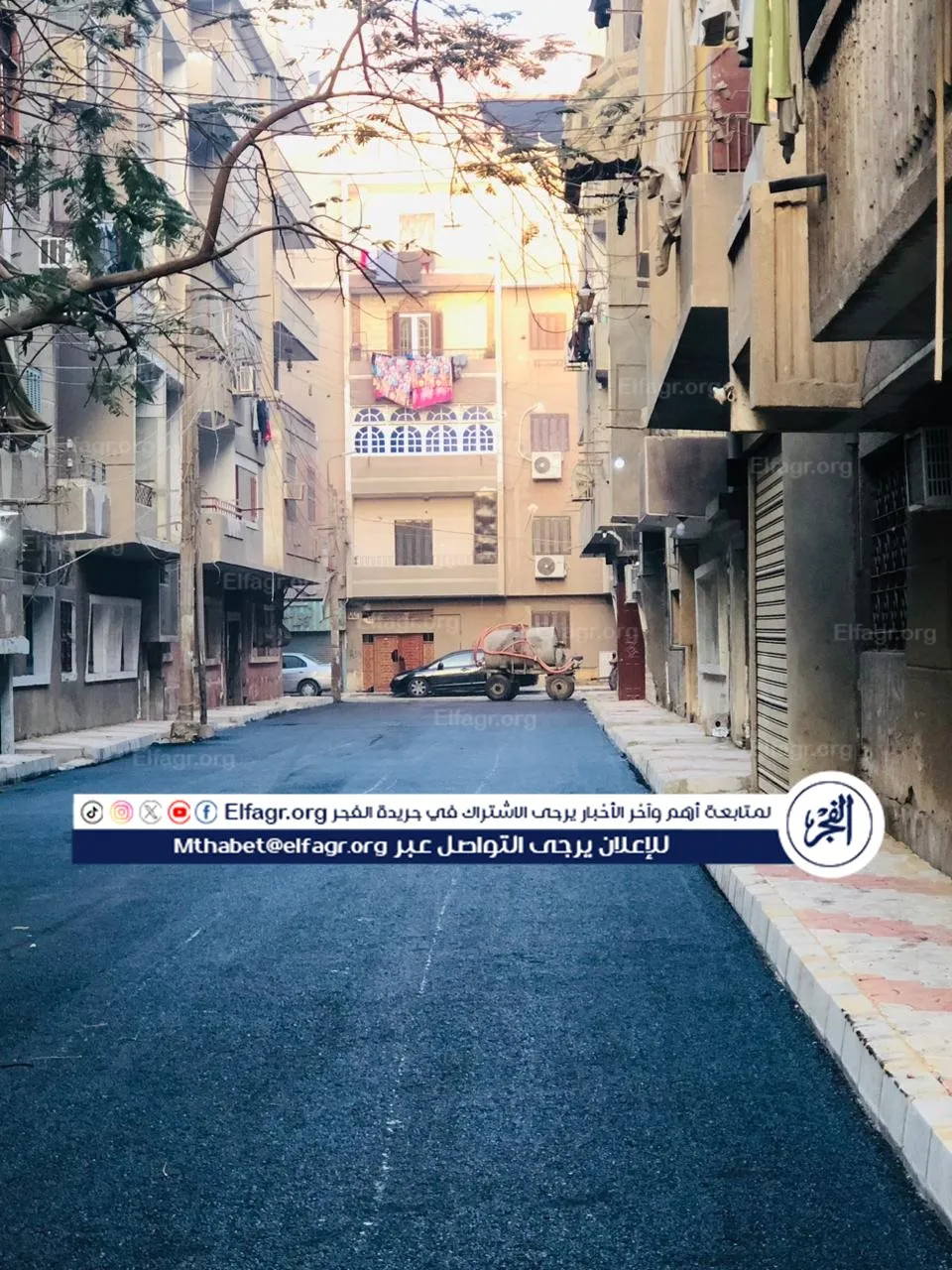 رئيس مركز ومدينة الفيوم يتابع أعمال الرصف بالخطة الاستثمارية