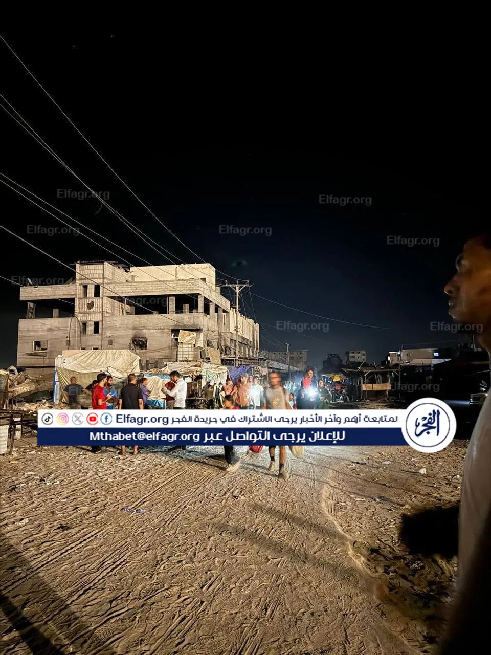 شاهد لحظة نزوح سكان المناطق الشرقية لـ خانيونس إلى غرب المدينة (1)