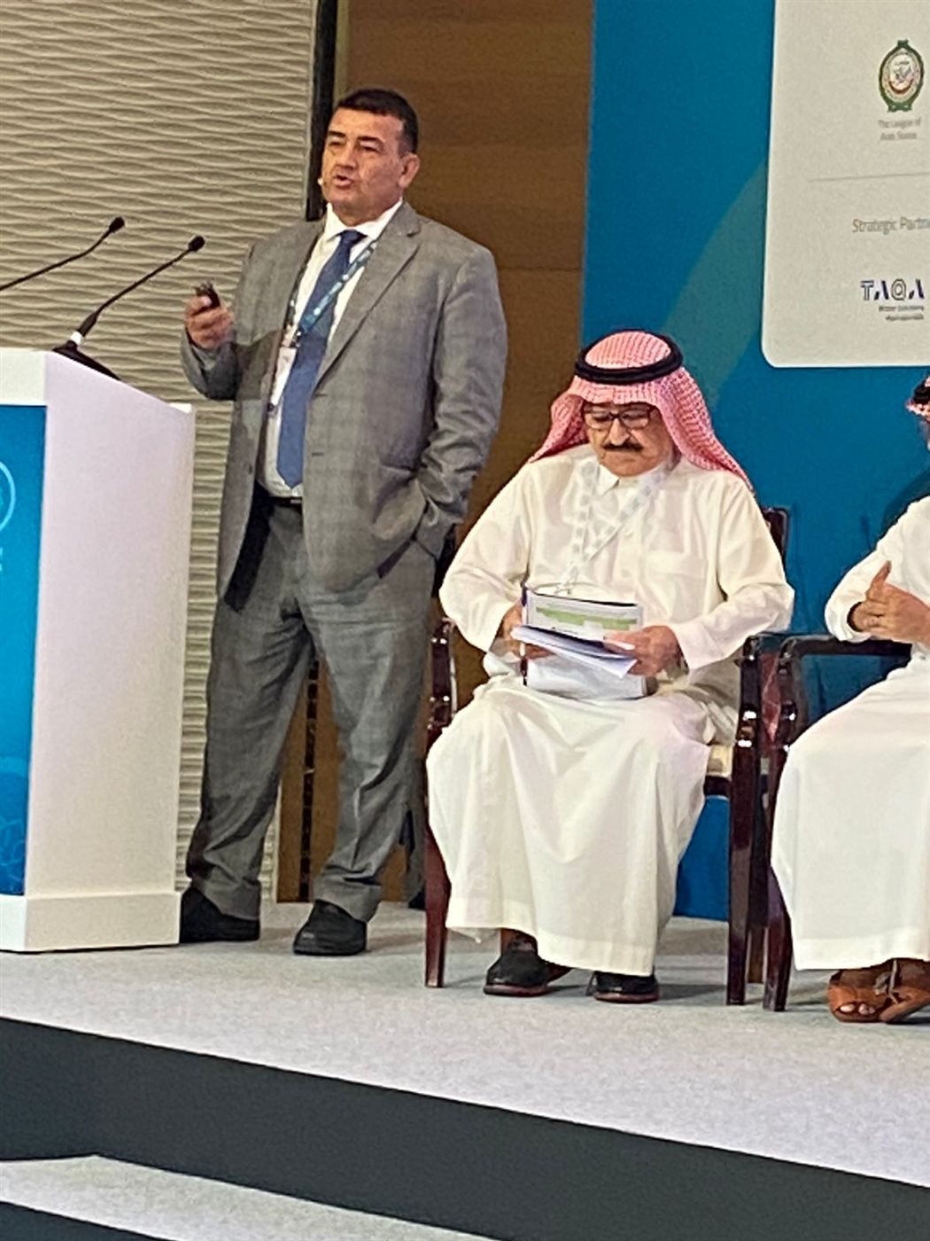 جانب من فعاليات اليوم الثاني للمنتدى العربي السادس للمياه