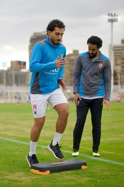 أحمد حمدي في تدريبات الزمالك 