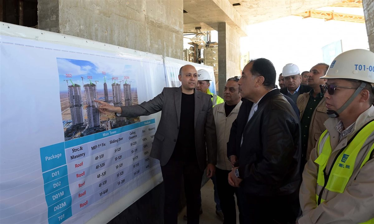 <strong>رئيس الوزراء يتابع تقدم إنشاء أبراج “الداون تاون” بمدينة العلمين الجديدة: إنجازات ضخمة على أرض الواقع</strong>
