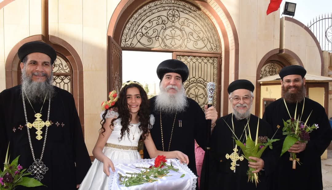 كنائس وأديرة بني سويف تحتفل بأحد الشعانين