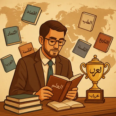 وكما أن غرس اللغة في وجدان الطفل هو أول الطريق، فإن ترسيخها في عقل الباحث يمثل نقطة الذروة.