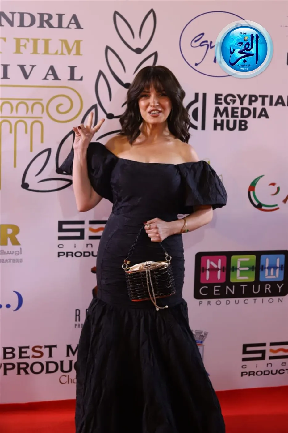 الفنانة ريهام عبد الغفور من ريد كاربت مهرجان الفيلم القصير في الإسكندرية&nbsp;