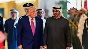 رئيس دولة الإمارات والرئيس الأمريكي دونالد ترامب 