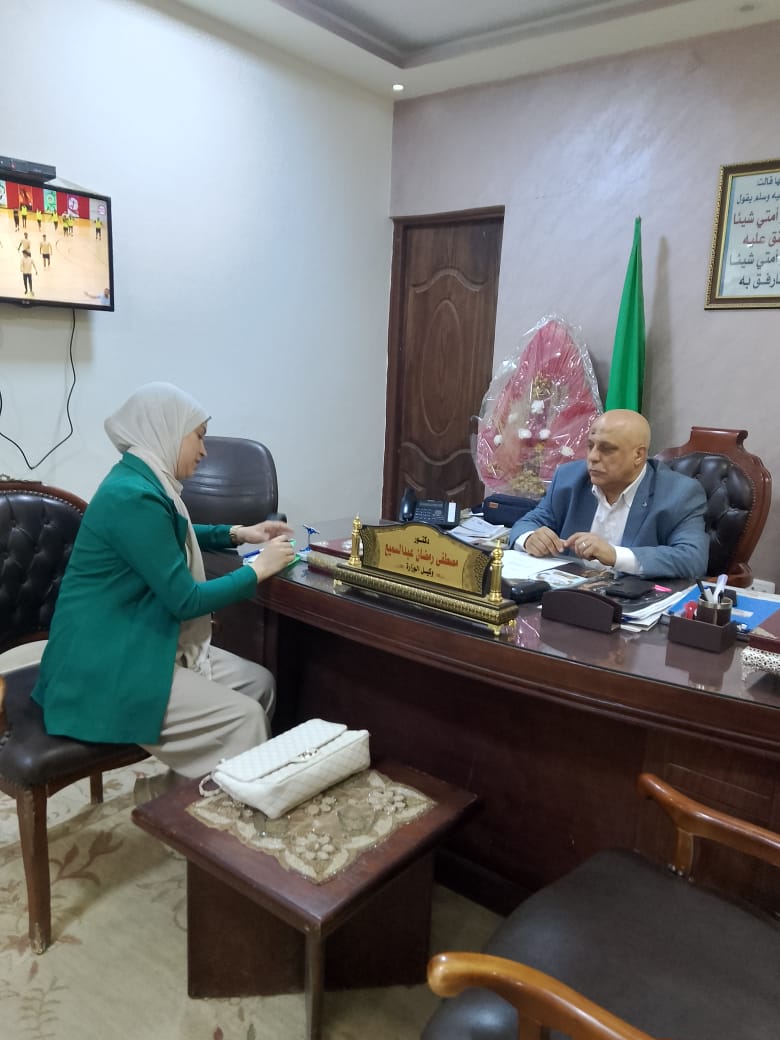 محررة الفجر مع وكيل وزارة الطب البيطرى