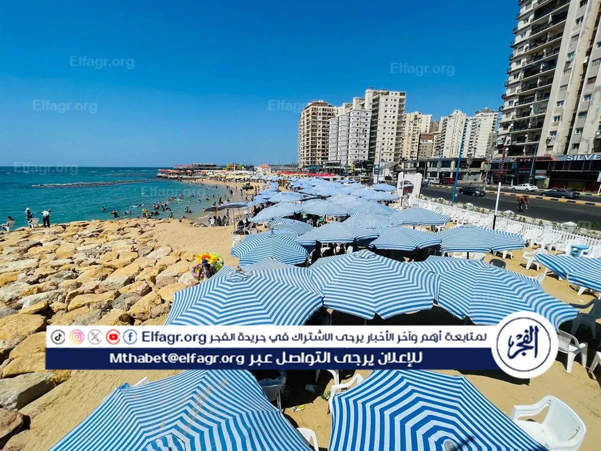نسب إشغال شواطىء الإسكندرية بثاني أيام عيد الأضحى المبارك&nbsp;