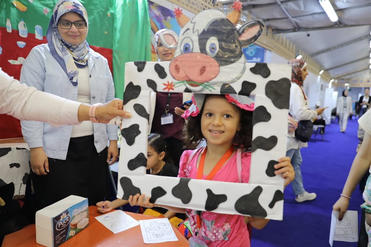 جانب من ركن الأطفال بجناح الأزهر الشريف بالمعرض