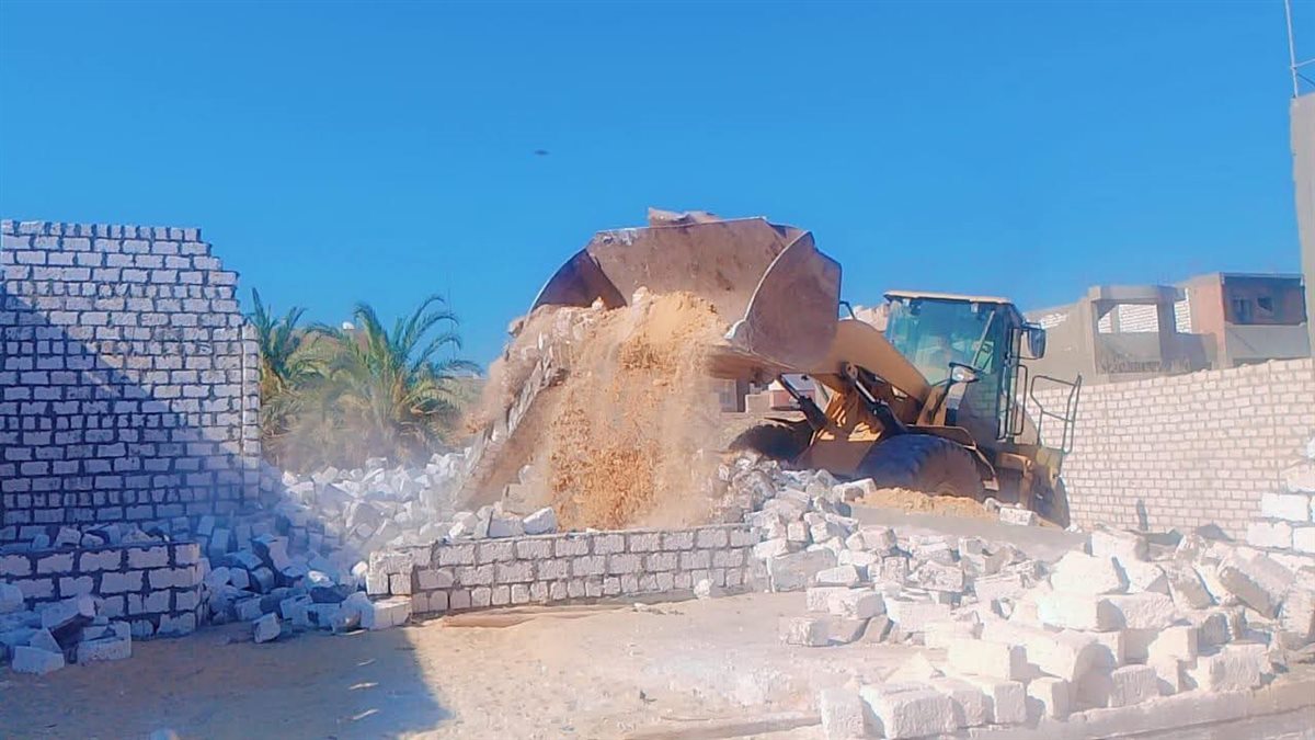 إزالة 581 حالة تعدٍ على أراضي أملاك الدولة والأراضي الزراعية ومخالفات البناء