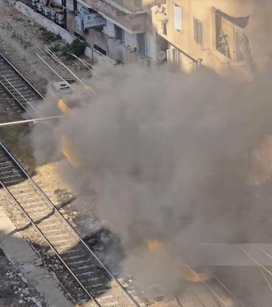 جانب من حريق