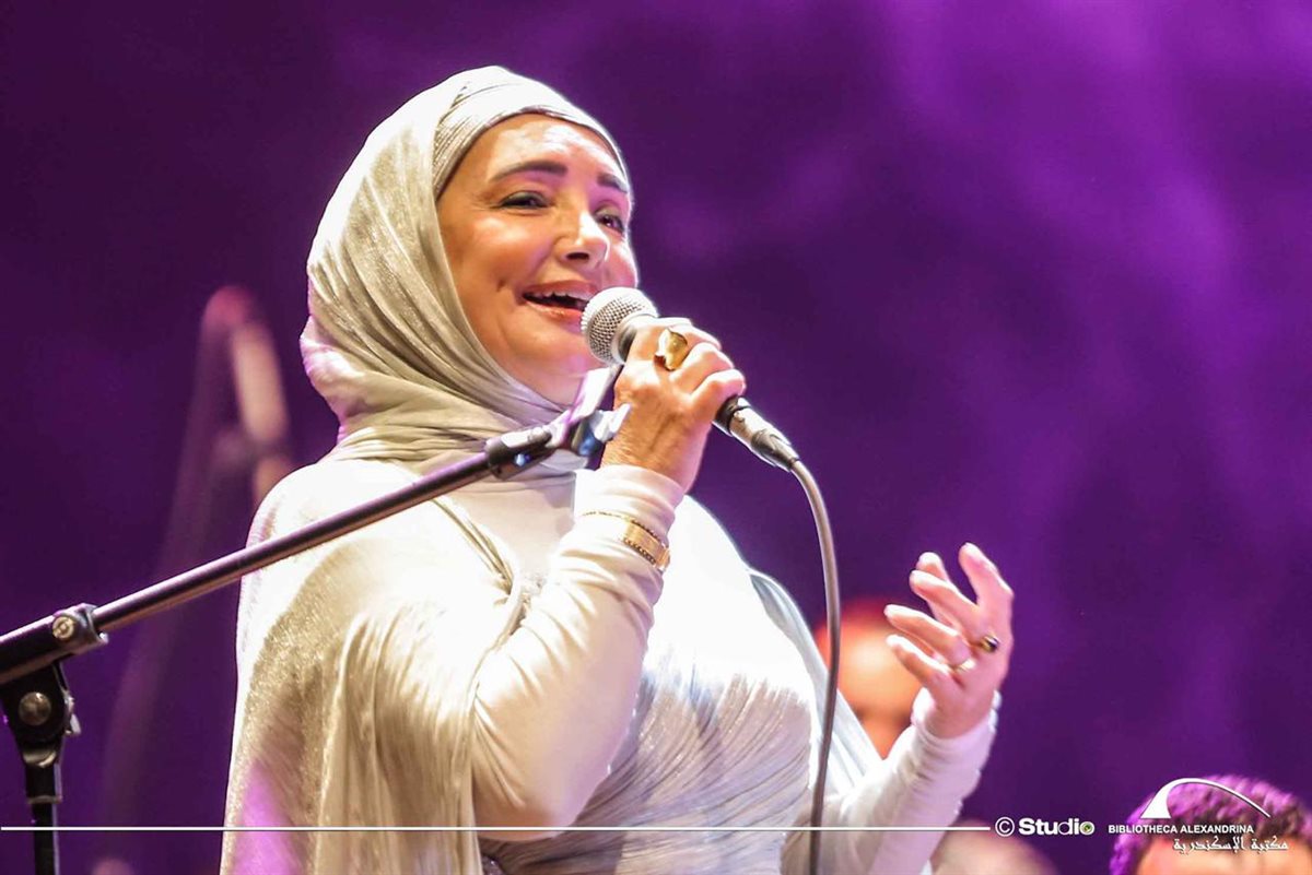 عايدة الأيوبي بمهرجان الصيف بمكتبة الإسكندرية