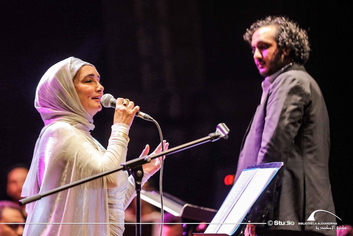 عايدة الأيوبي بمهرجان الصيف بمكتبة الإسكندرية