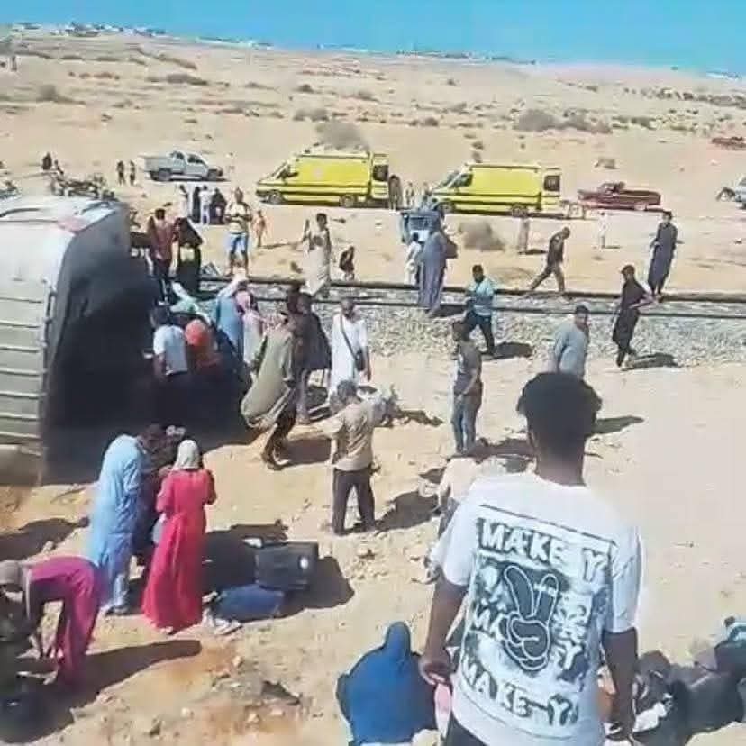 حادث قطار مطروح القاهرة