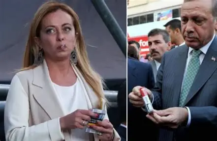 <strong> «أردوغان» يمازح ميلوني.. و«ماكرون» يعلق: هذا مستحيل</strong>