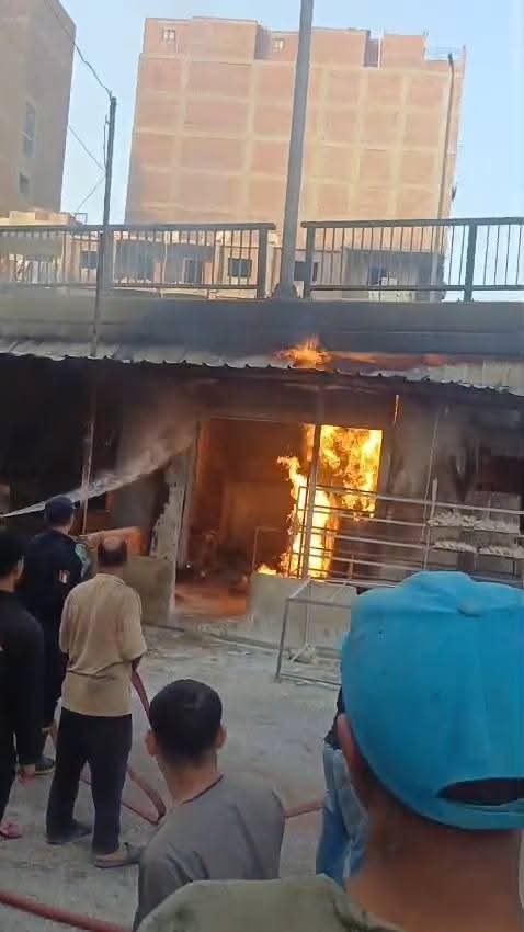 لقطة من الحريق