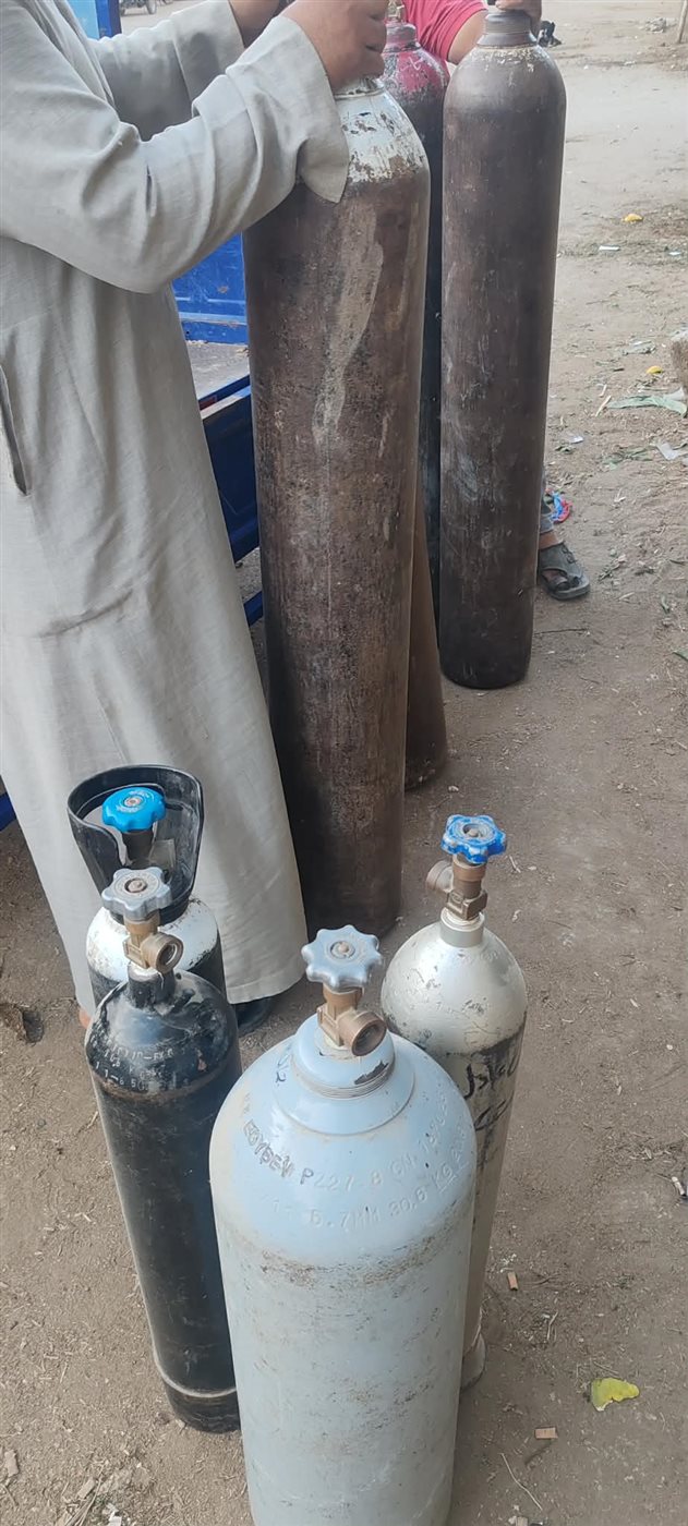 لقطة &nbsp;لأسطوانات الأكسجين&nbsp;