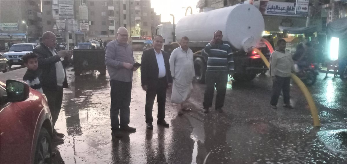 أمطار غزيرة تضرب بني سويف