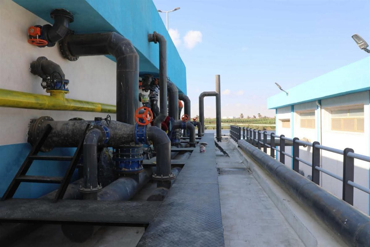 محطه مياه الشرب بقريةشارونه