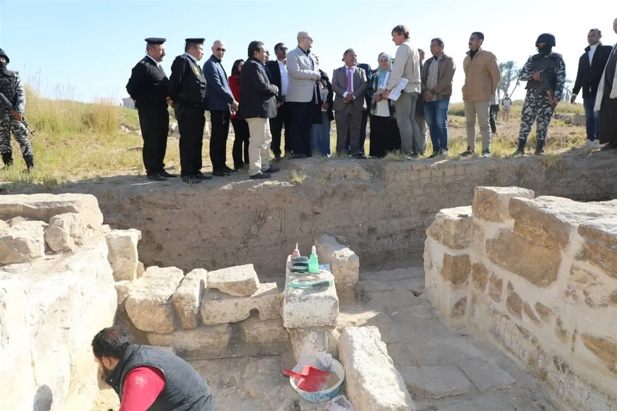 لقطة من المعبد للبعثة الروسية&nbsp;