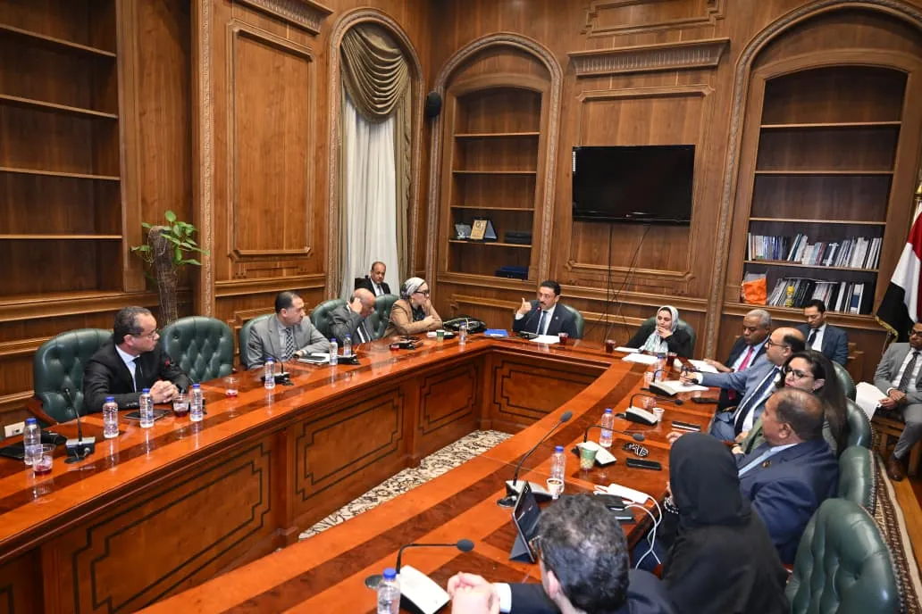 النائب محمد رزق وجانب من الجلسة&nbsp;