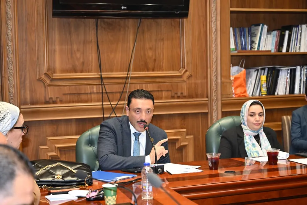 النائب محمد رزق وجانب من الجلسة&nbsp;