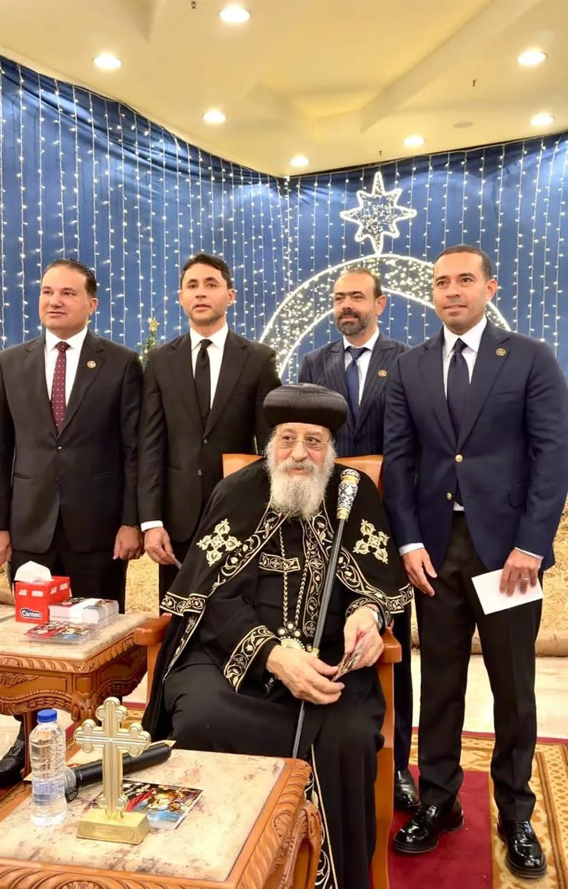 <strong>من كاتدرائية العباسية.. النائب محمد زكي يهنئ قداسة البابا تواضروس بعيد الميلاد المجيد ويؤكد وحدة النسيج الوطني</strong>