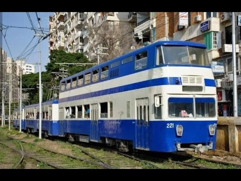 جانب من ترام رمل الإسكندرية&nbsp;