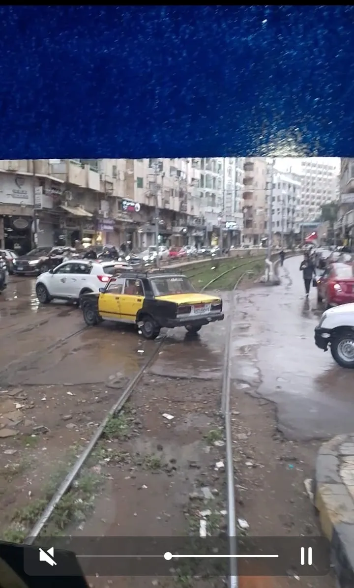 جانب من ترام رمل الإسكندرية&nbsp;