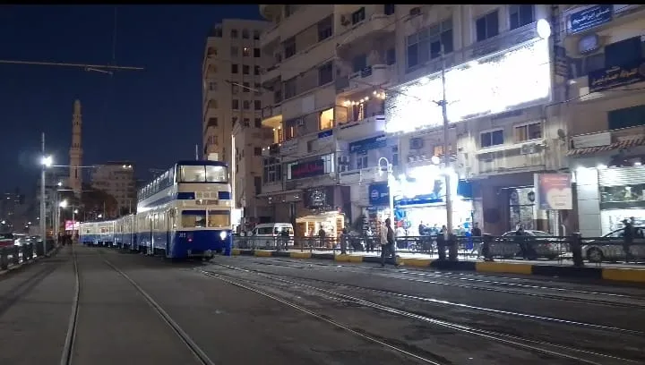 جانب من ترام رمل الإسكندرية&nbsp;