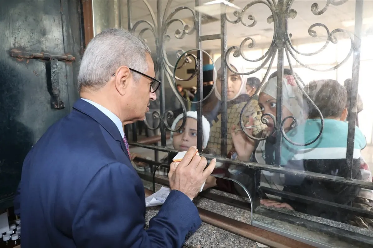 محافظ بني سويف في زيارة للمستشفى الواسطى&nbsp;