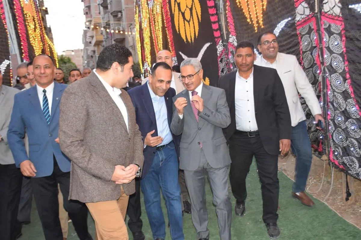 محافظ بني سويف ونائبة والنائب نادر نسيم