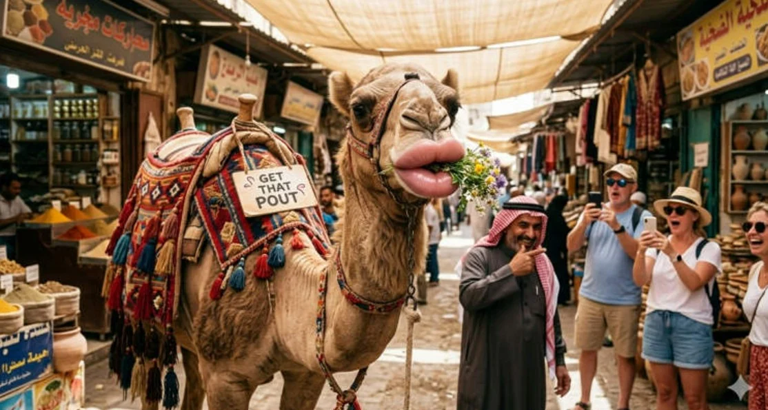 فضيحة تجميلية في مهرجان الإبل بعُمان.. استبعاد 20 جملًا بعد اكتشاف حقن بوتوكس وفيلر