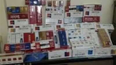 ضبط صاحب محل بحوزته 620 علبة سجائر مجهولة المصدر بدمياط