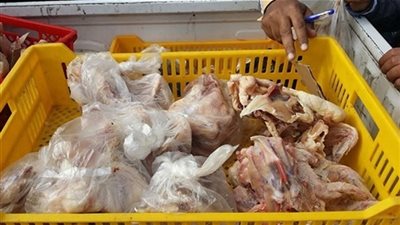 مباحث تموين الفيوم تضبط لحوم ودواجن غير صالحة للاستهلاك الآدمي