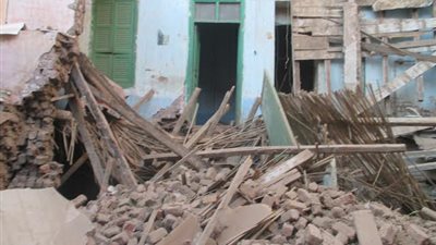 انهيار منزل من 3 طوابق دون خسائر بشرية بسوهاج