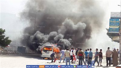 محاولات للسيطرة على حريق 