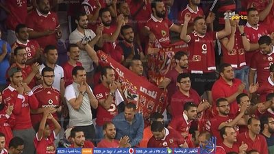 بالفيديو.. تشجيع جماهير الأهلي قبل بداية مباراة روما الودية