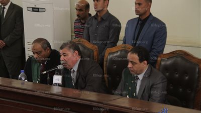 جلسة محاكمة المتهمين بتخريب منشآت الدولة في فض رابعة بمعهد امناء الشرطة..(صور)