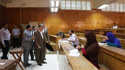 تحرير 22 محضر غش فى أمتحانات جامعة بني سويف