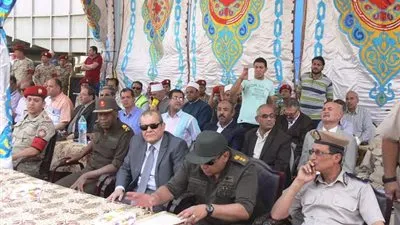 مناورة وعرض عسكري للتعامل مع الانفجارات والحرائق بمحطة كهرباء بنها