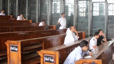 جلسة النطق بالحكم على المتهمين في 